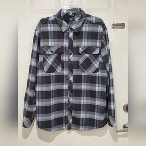 Pelagic Faroe Lightweight Flannel Plaid Long Sleeve Pockets Men's XL